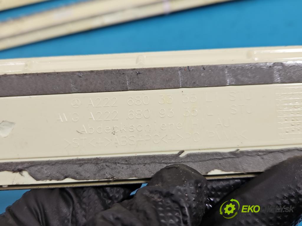 Mercedes S W222 2013-2020 3.0 cdi 656929 340KM: automatic 250 kW 2925 cm3 4- lišta práh: ľavé A2226805435 (Lišta prahová)