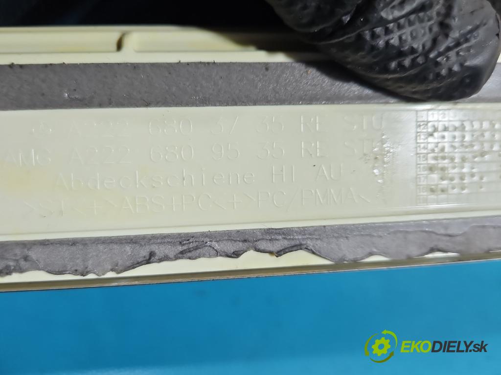 Mercedes S W222 2013-2020 3.0 cdi 656929 340KM: automatic 250 kW 2925 cm3 4- lišta práh: ľavé A2226805435 (Lišta prahová)