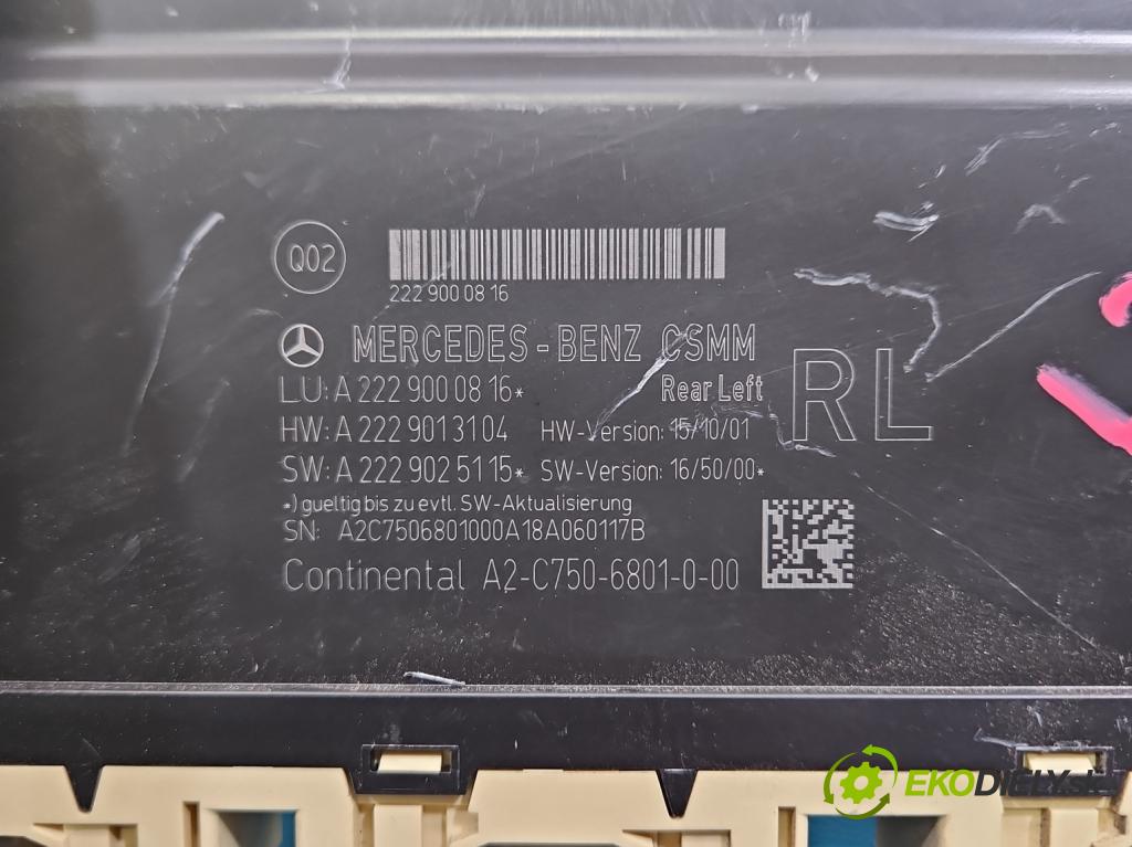 Mercedes S W222 2013-2020 3.0 cdi (656929) 340KM: automatic 250 kW 2925 cm3 4- riadiaca jednotka ostatné A2229000816