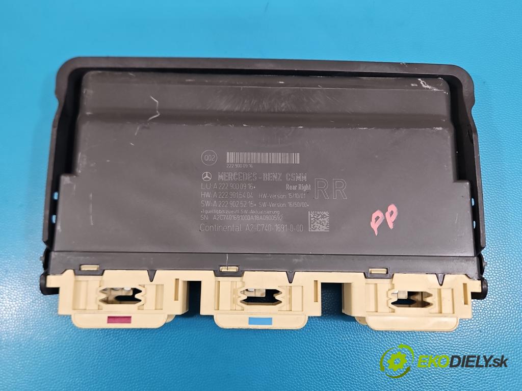 Mercedes S W222 2013-2020 3.0 cdi (656929) 340KM: automatic 250 kW 2925 cm3 4- riadiaca jednotka ostatné A2229000916