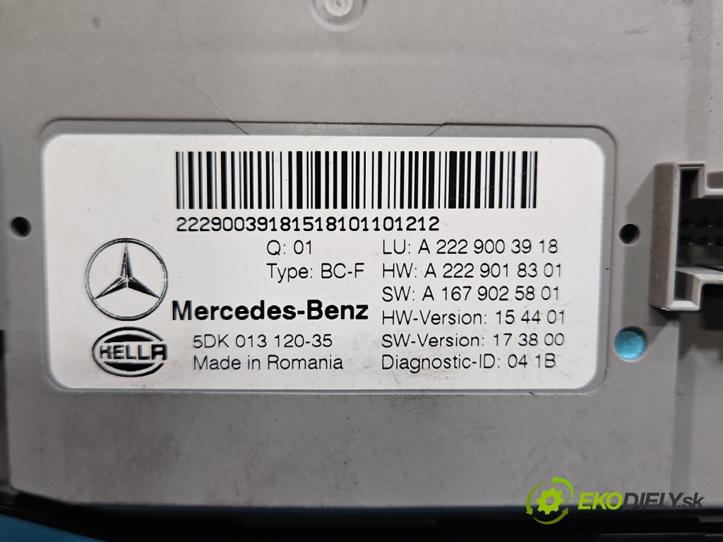 Mercedes S W222 2013-2020 3.0 cdi (656929) 340KM: automatic 250 kW 2925 cm3 4- riadiaca jednotka ostatné A2229003918