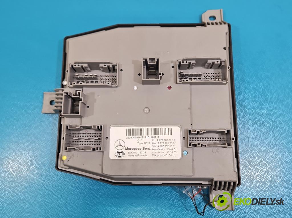 Mercedes S W222 2013-2020 3.0 cdi (656929) 340KM: automatic 250 kW 2925 cm3 4- riadiaca jednotka ostatné A2229003918