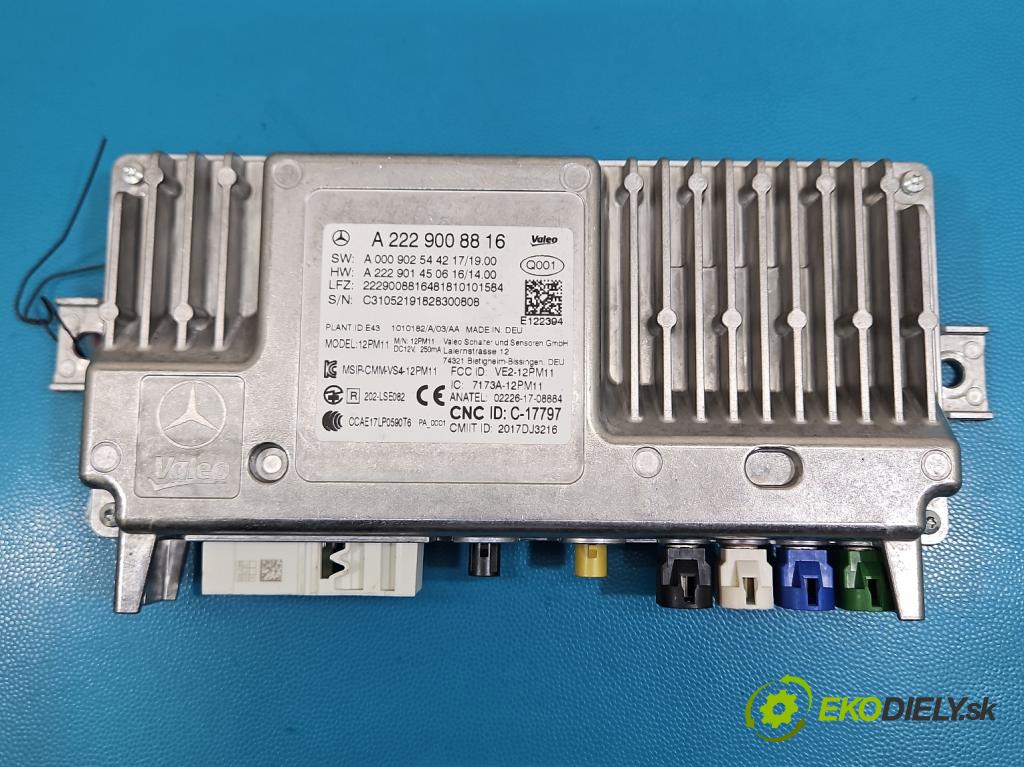 Mercedes S W222 2013-2020 3.0 cdi (656929) 340KM: automatic 250 kW 2925 cm3 4- riadiaca jednotka ostatné A2229008816