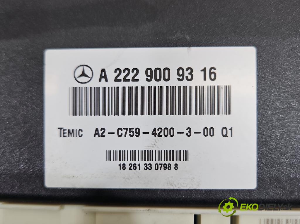 Mercedes S W222 2013-2020 3.0 cdi (656929) 340KM: automatic 250 kW 2925 cm3 4- riadiaca jednotka ostatné A2229009316