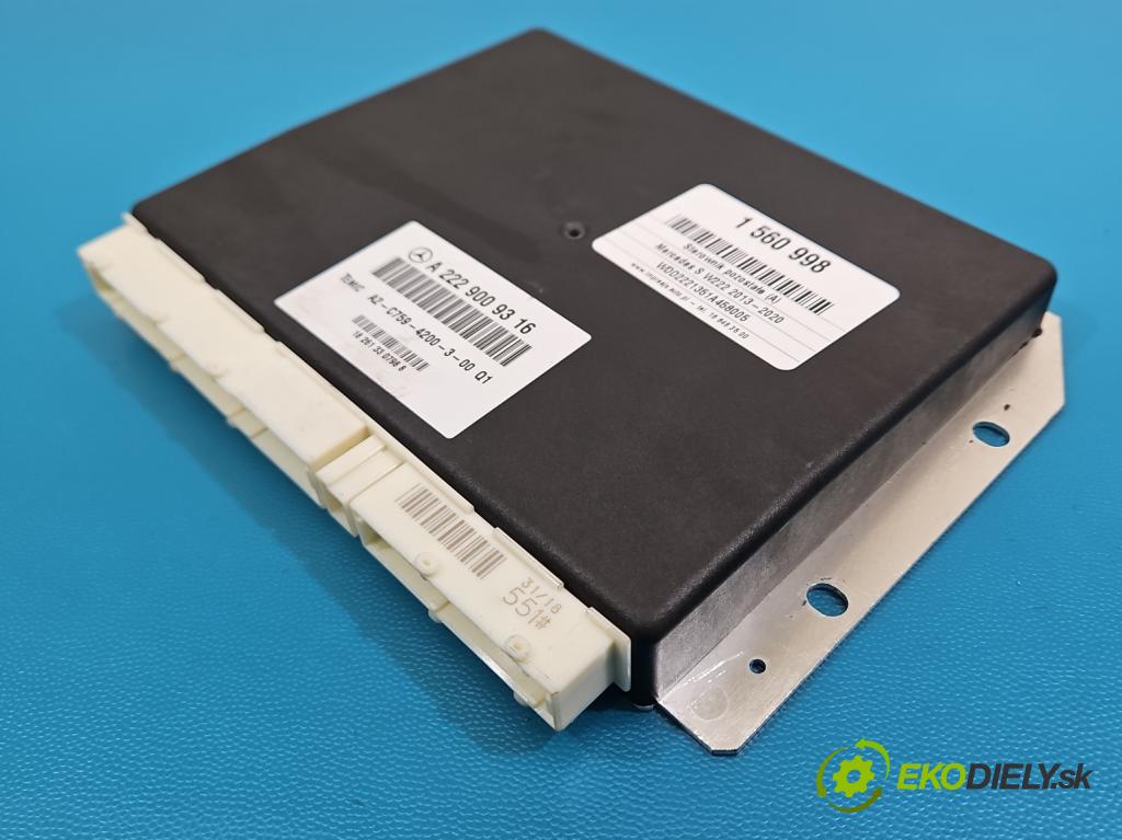 Mercedes S W222 2013-2020 3.0 cdi (656929) 340KM automatic 250 kW 2925 cm3 4- řídící jednotka A2229009316