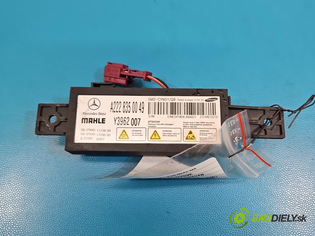 Mercedes S W222 2013-2020 3.0 cdi (656929) 340KM: automatic 250 kW 2925 cm3 4- riadiaca jednotka ostatné A2228350049