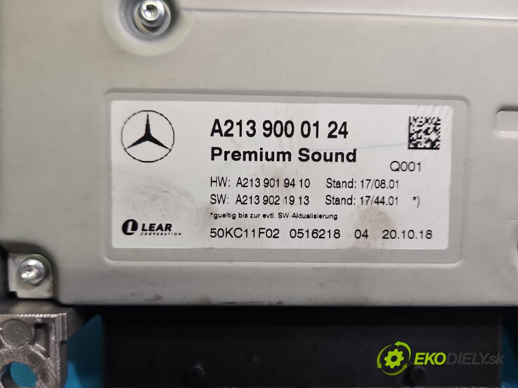 Mercedes S W222 2013-2020 3.0 cdi 656929 340KM: automatic 250 kW 2925 cm3 4- Zesilovač: A2139000124 (Zosilňovač)