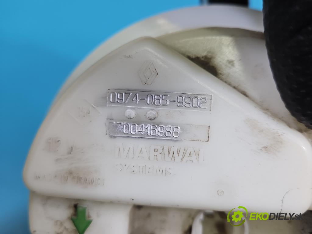 Renault Clio II 1998-2012 1.2 8V 58 hp manual 43 kW 1149 cm3 5- čerpadlo paliva 7700416988