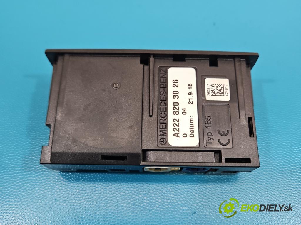 Mercedes S W222 2013-2020 3.0 cdi (656929) 340KM: automatic 250 kW 2925 cm3 4- zásuvka USB A2228203026