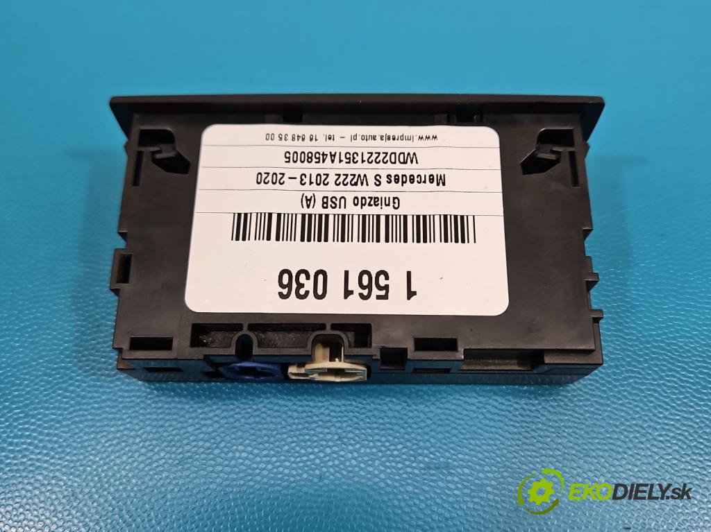 Mercedes S W222 2013-2020 3.0 cdi (656929) 340KM: automatic 250 kW 2925 cm3 4- zásuvka USB A2228203026