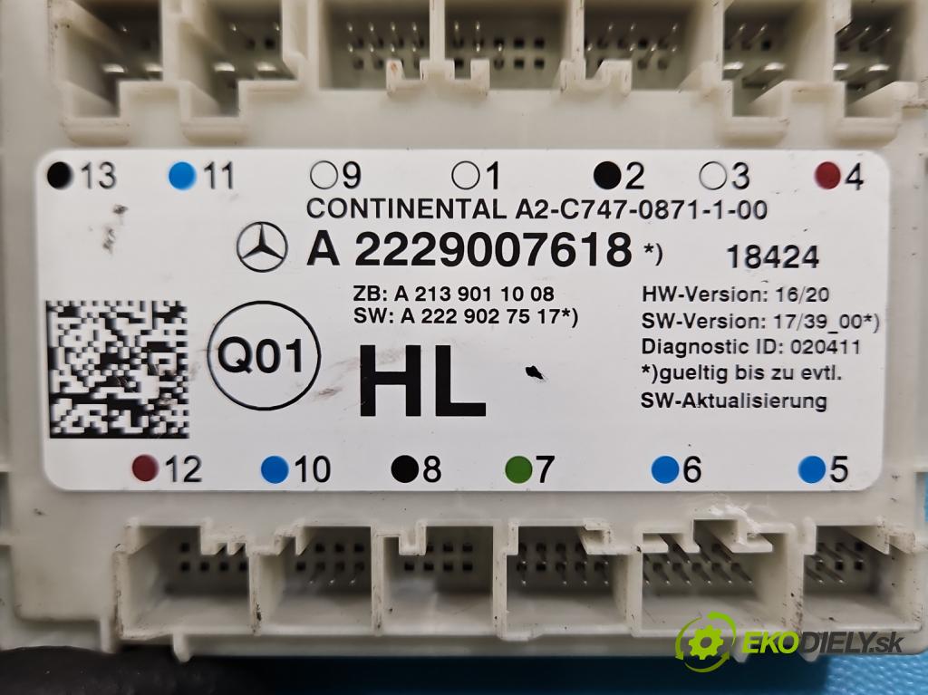 Mercedes S W222 2013-2020 3.0 cdi (656929) 340KM: automatic 250 kW 2925 cm3 4- riadiaca jednotka ostatné A2229007618