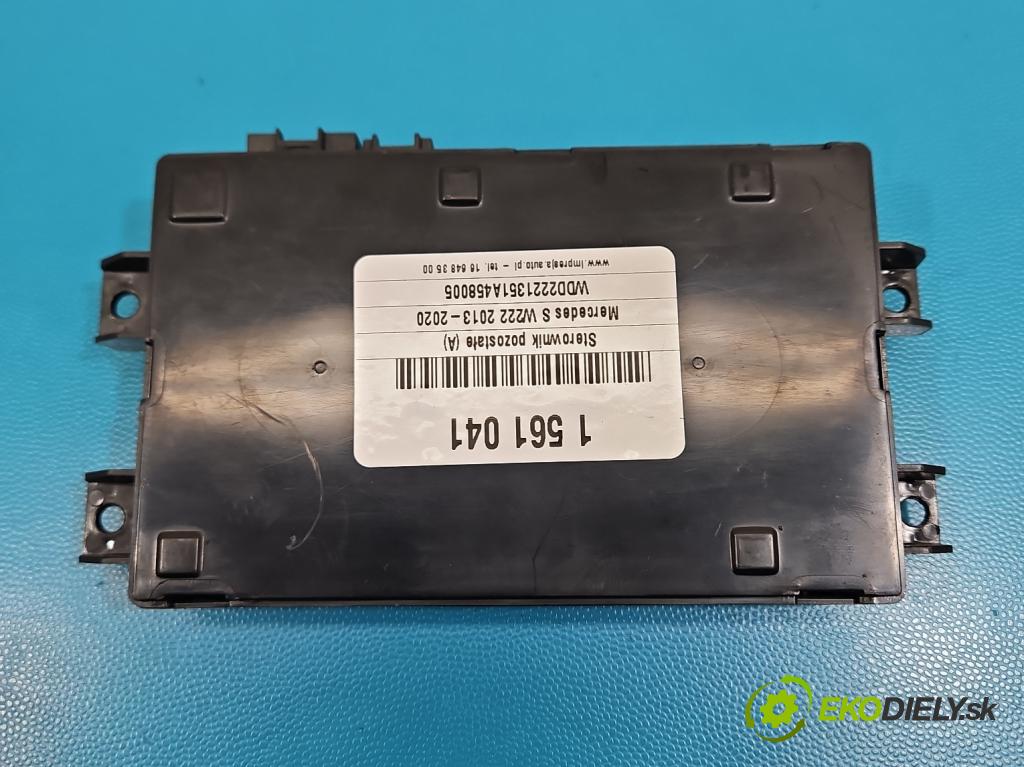 Mercedes S W222 2013-2020 3.0 cdi (656929) 340KM: automatic 250 kW 2925 cm3 4- riadiaca jednotka ostatné A2229001217