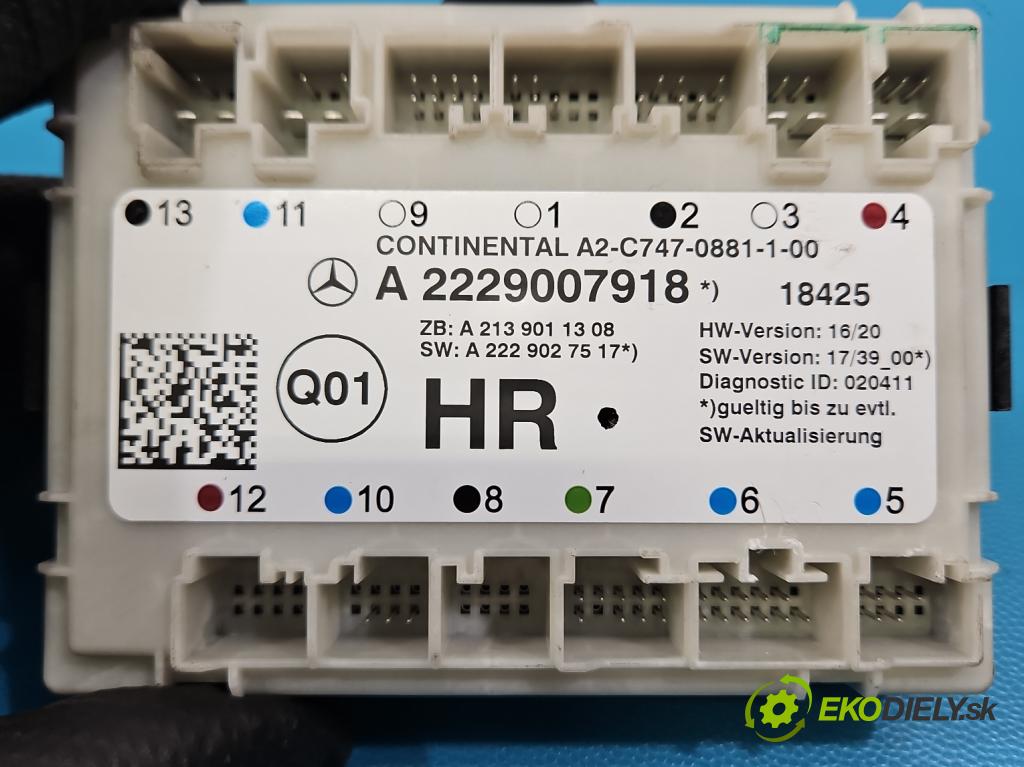 Mercedes S W222 2013-2020 3.0 cdi (656929) 340KM: automatic 250 kW 2925 cm3 4- riadiaca jednotka ostatné A2229007918