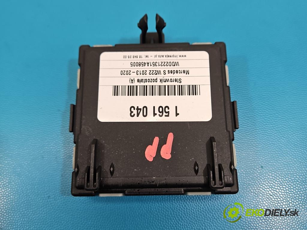 Mercedes S W222 2013-2020 3.0 cdi (656929) 340KM: automatic 250 kW 2925 cm3 4- riadiaca jednotka ostatné A2139002422