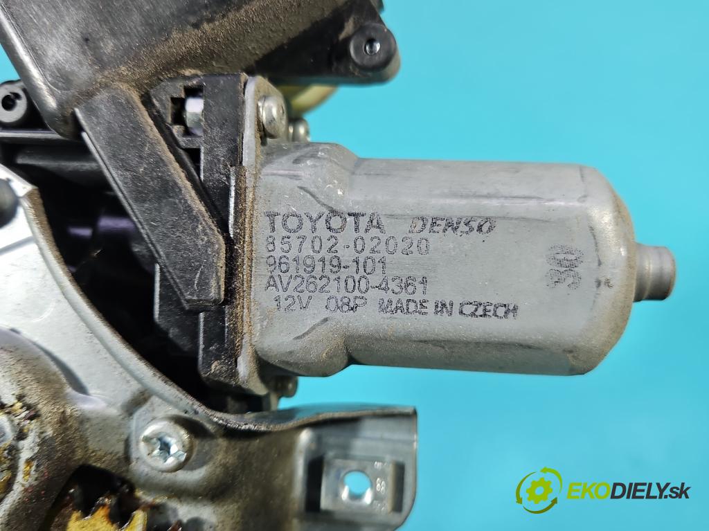Toyota Auris I 2006-2013 1.3 vvti 99 HP manual 73 kW 1329 cm3 5- mechanizmus okna predné ľavý 85702-02020