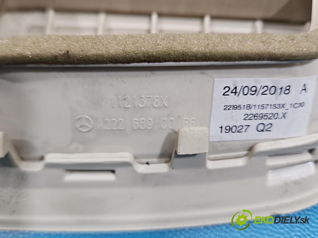 Mercedes S W222 2013-2020 3.0 cdi (656929) 340KM automatic 250 kW 2925 cm3 4- Mřížka: topení A2226890066