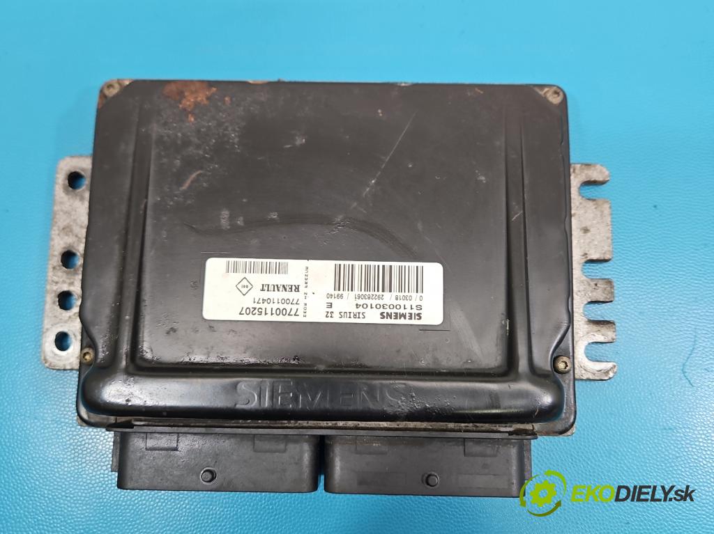 Renault Clio II 1998-2012 1.2 8V 58 HP manual 43 kW 1149 cm3 5- riadiaca jednotka motora 7700115207