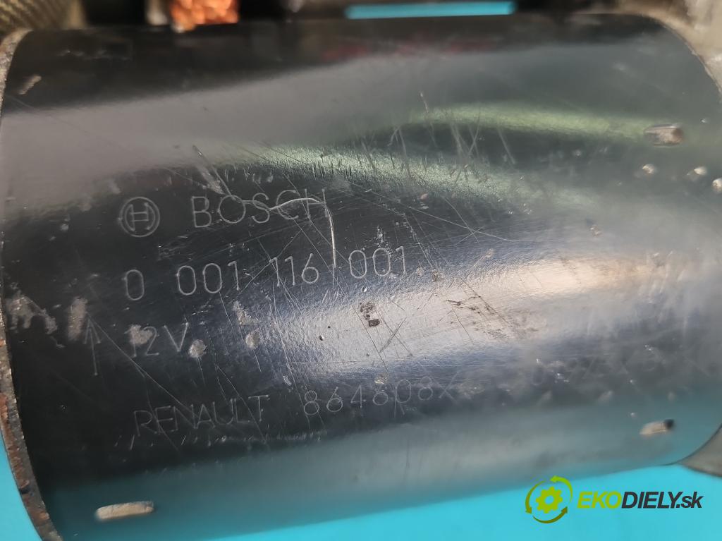 Renault Clio II 1998-2012 1.2 8V 58 HP manual 43 kW 1149 cm3 5- štartér 0001116001 (Štartér)