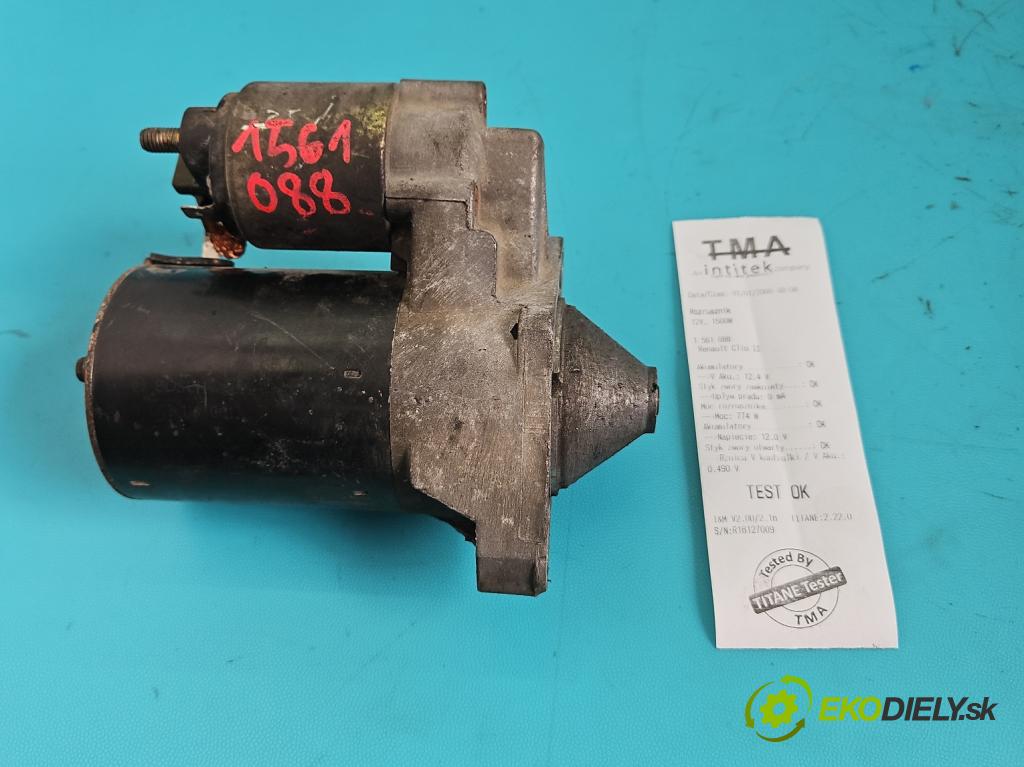 Renault Clio II 1998-2012 1.2 8V 58 hp manual 43 kW 1149 cm3 5- startér: 0001116001 (Startér)