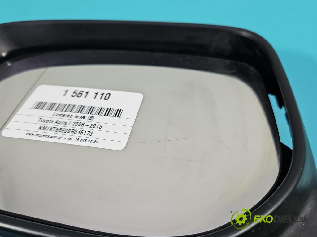 Toyota Auris I 2006-2013 1.3 vvti 99 HP manual 73 kW 1329 cm3 5- zrkadlo ľavé  (Kľučka dverí ostatné)
