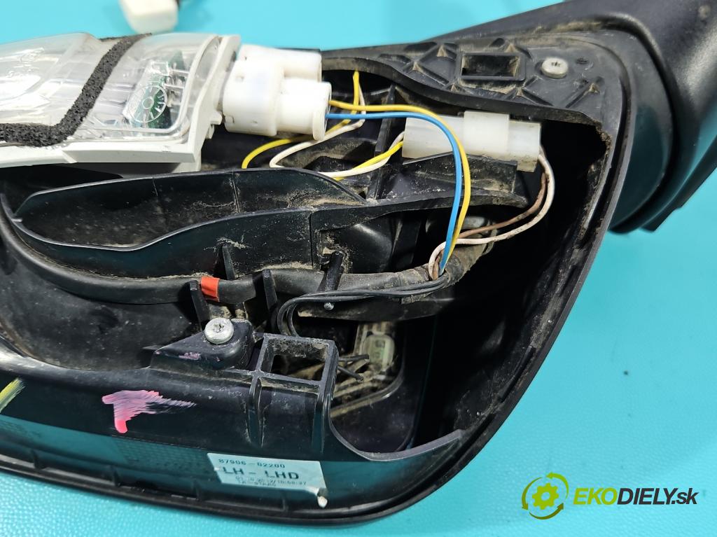 Toyota Auris I 2006-2013 1.3 vvti 99 HP manual 73 kW 1329 cm3 5- zrkadlo ľavé  (Kľučka dverí ostatné)