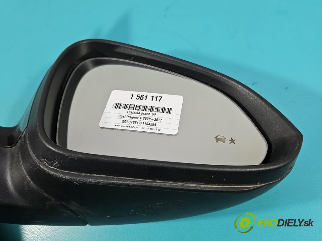 Opel Insignia A 2008-2017 2.0 cdti B20DTH: 170 HP manual 125 kW 1956 cm3 5- zrkadlo pravé 13320193 (Kľučka dverí ostatné)