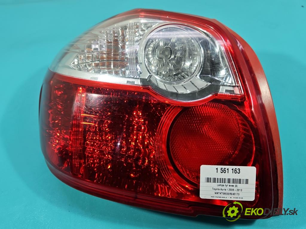 Toyota Auris I 2006-2013 1.3 vvti 99 HP manual 73 kW 1329 cm3 5- svetlo / reflektor zadné ľavé 81560-02540 (Kľučka dverí ostatné)