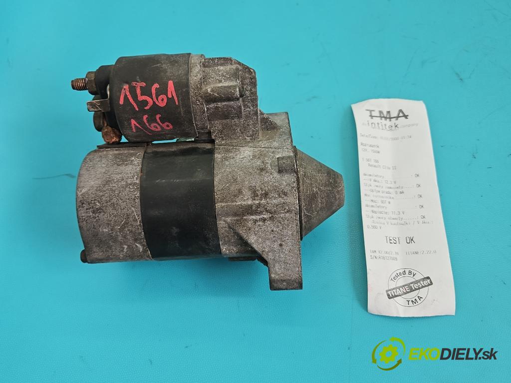 Renault Clio II 1998-2012 1.2 8V 58 hp manual 43 kW 1149 cm3 5- startér: D7E1 (Startér)