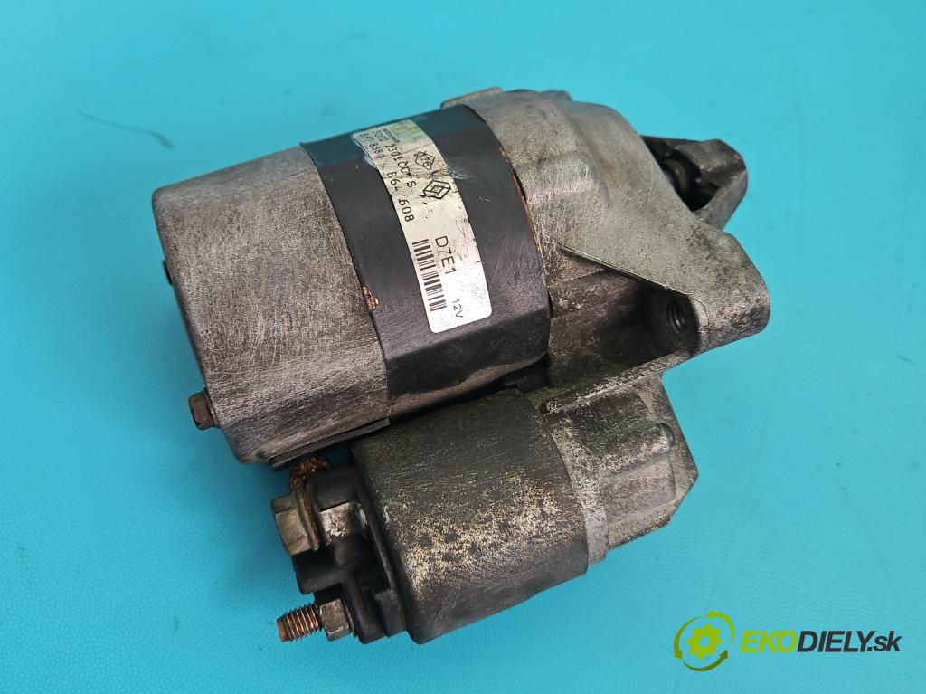 Renault Clio II 1998-2012 1.2 8V 58 HP manual 43 kW 1149 cm3 5- štartér D7E1 (Štartér)