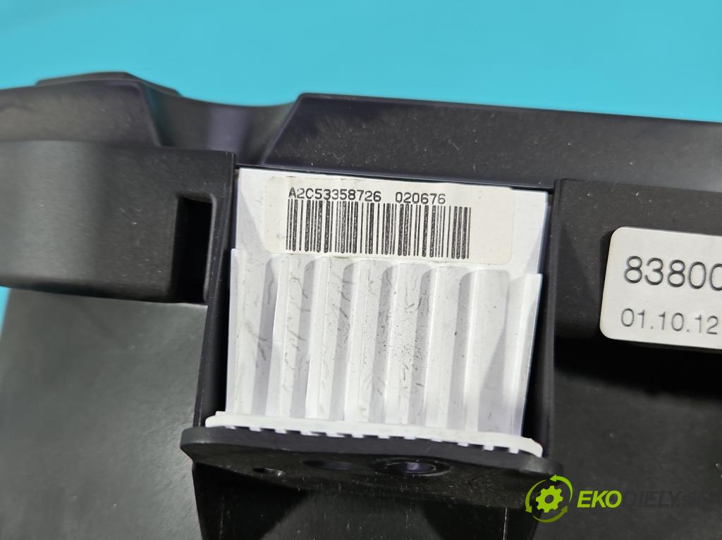 Toyota Auris I 2006-2013 1.3 vvti 99 hp manual 73 kW 1329 cm3 5- Přístrojová deska 83800-0ZC20-D (Přístrojová deska)