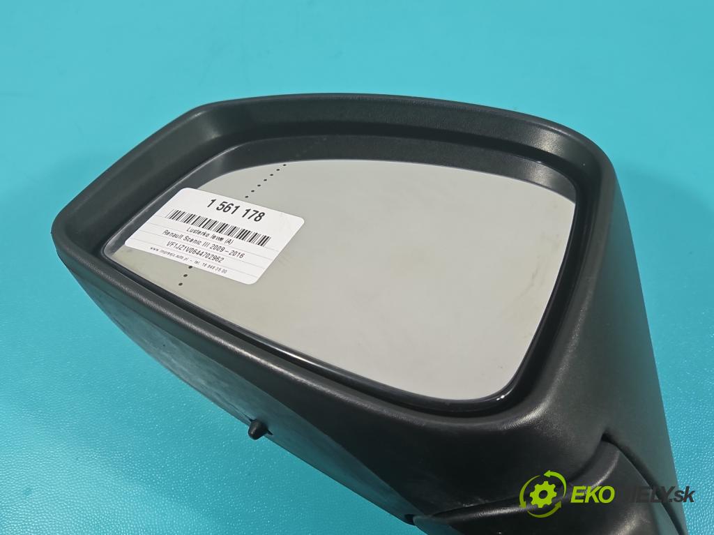 Renault Scenic III 2009-2016 1.4 131 HP manual 96 kW 1397 cm3 5- zrkadlo ľavé  (Kľučka dverí ostatné)