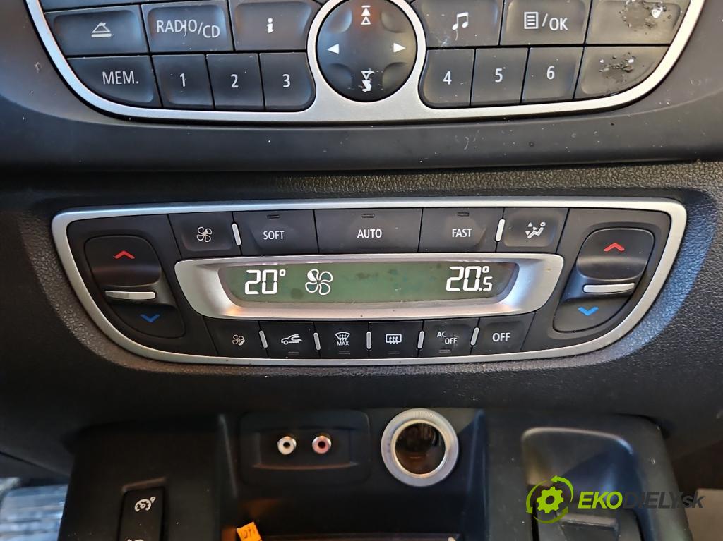 Renault Scenic III 2009-2016 1.4 131 hp manual 96 kW 1397 cm3 5- palubní deska panel topení 