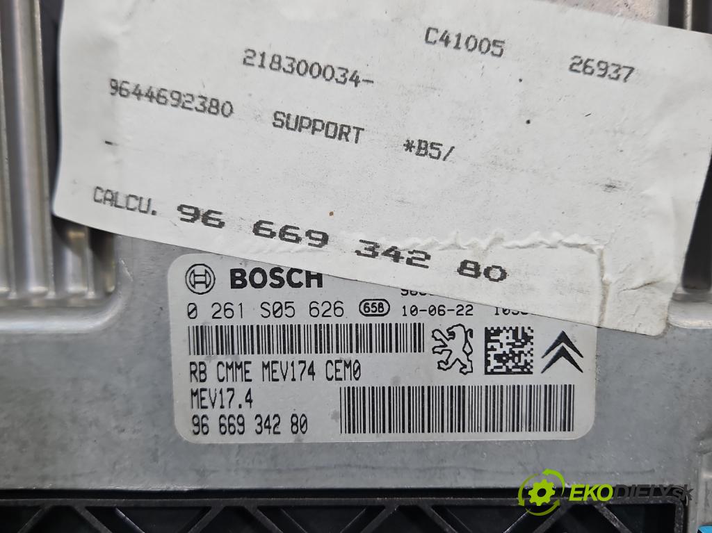 Citroen C4 I 2004-2011 1.6 16V 120 HP manual 88 kW 1598 cm3 5- riadiaca jednotka motora 0261S05626