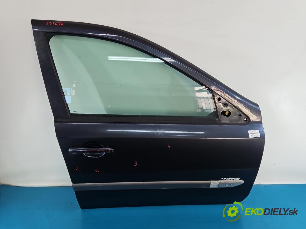 Renault Laguna II 2001-2007 1.6 16V 111KM manual 82 kW 1598 cm3 5- dvere predné pravé  (Kľučka dverí ostatné)