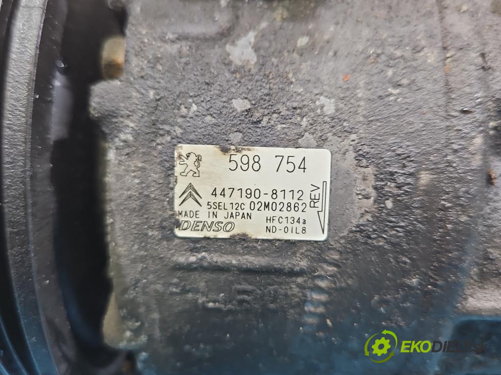 Citroen C4 I 2004-2011 1.6 16V 120 hp manual 88 kW 1598 cm3 5- Kompresor: klíma 598754 (Kompresor klimatizace)