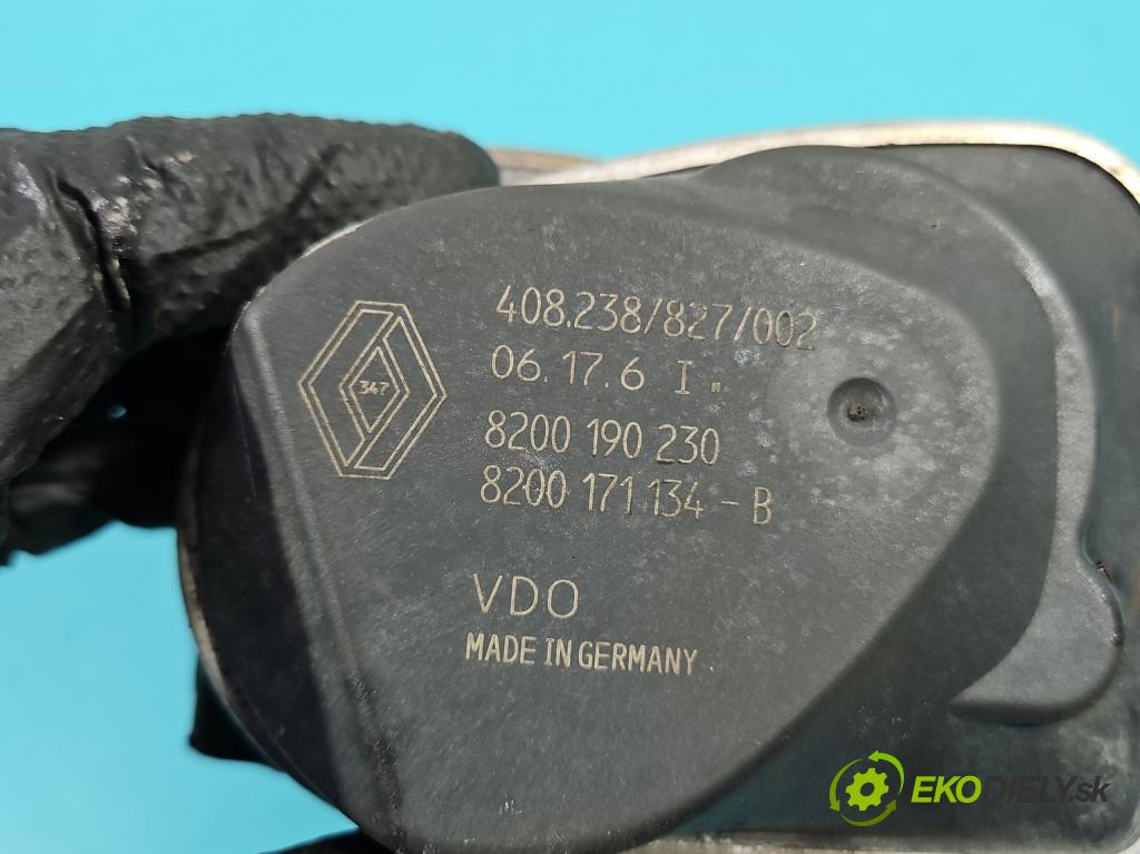 Renault Laguna II 2001-2007 1.6 16V 111KM manual 82 kW 1598 cm3 5- škrticí klapka 8200190230 (Škrticí klapka)