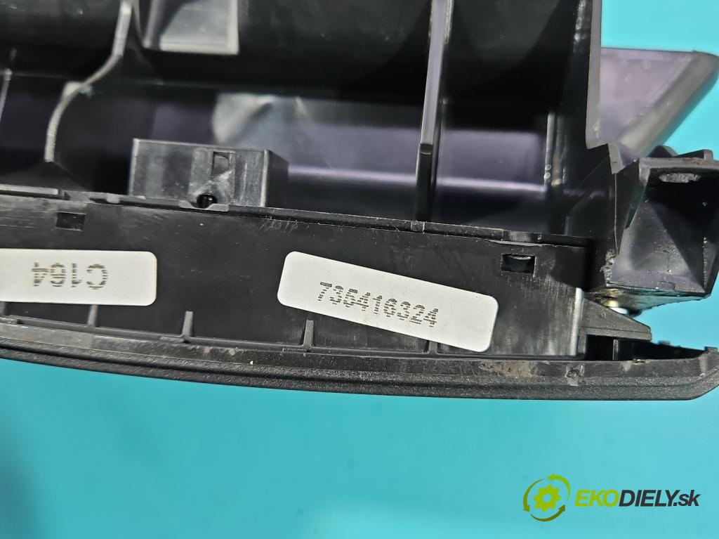 Fiat Punto Grande 1.4 8V 77 HP manual 57 kW 1368 cm3 5- Mřížka: kúrenia stredová 735416324 (Mriežka kúrenia (fukár))