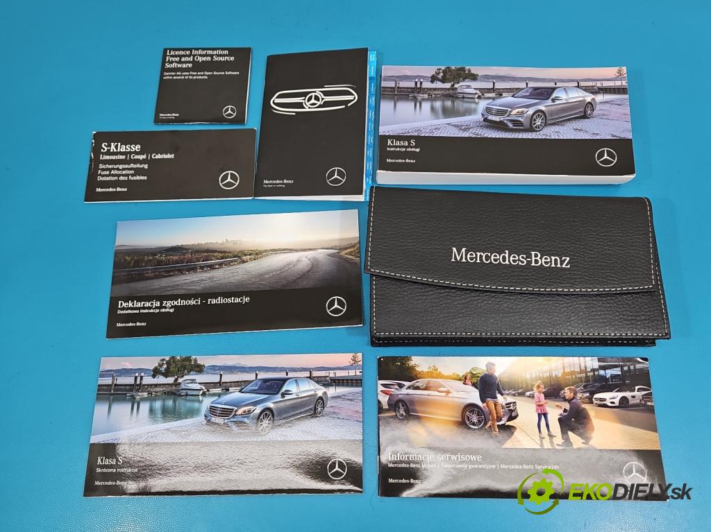 Mercedes S W222 2013-2020 3.0 cdi (656929) 340KM: automatic 250 kW 2925 cm3 4- Pokyn: