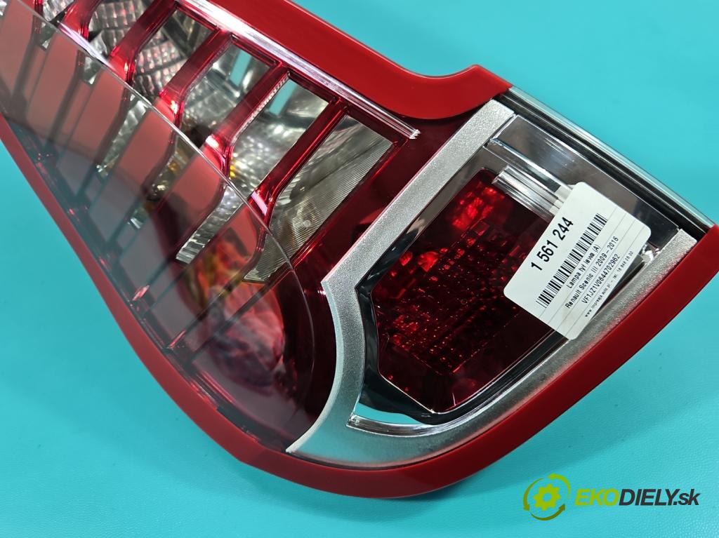 Renault Scenic III 2009-2016 1.4 131 HP manual 96 kW 1397 cm3 5- svetlo / reflektor zadné ľavé 265550013R (Kľučka dverí ostatné)