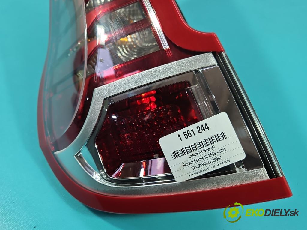 Renault Scenic III 2009-2016 1.4 131 HP manual 96 kW 1397 cm3 5- svetlo / reflektor zadné ľavé 265550013R (Kľučka dverí ostatné)