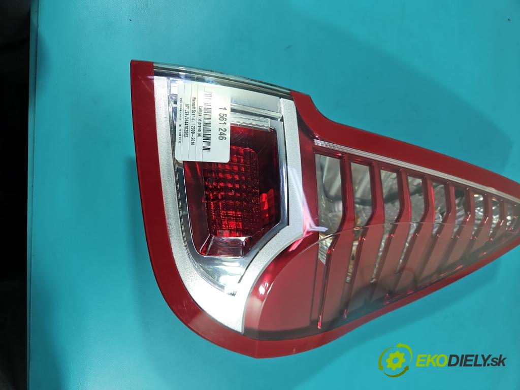 Renault Scenic III 2009-2016 1.4 131 HP manual 96 kW 1397 cm3 5- svetlo / reflektor zadné pravé 265500013R (Kľučka dverí ostatné)