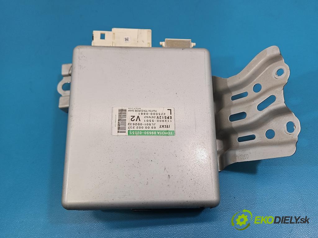 Toyota Auris I 2006-2013 1.3 vvti 99 HP manual 73 kW 1329 cm3 5- riadiaca jednotka ostatné 89650-02551