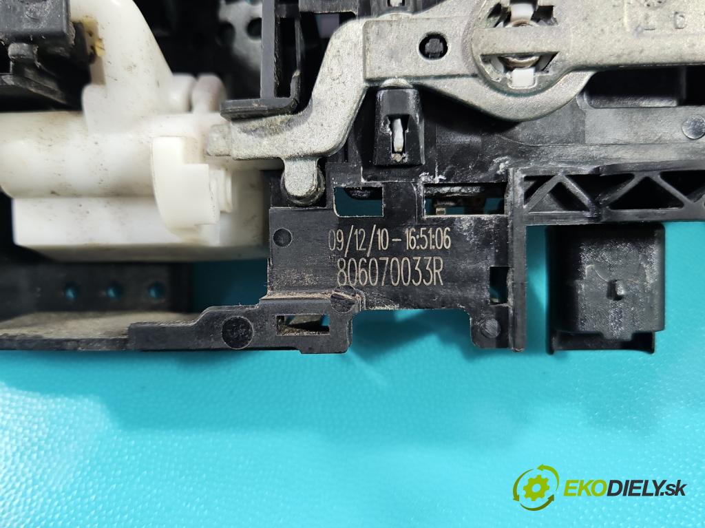 Renault Scenic III 2009-2016 1.4 131 HP manual 96 kW 1397 cm3 5- rukoväť predné ľavé mimo: 806070033R (Kľučka dverí vonkajšia predná ľavá)