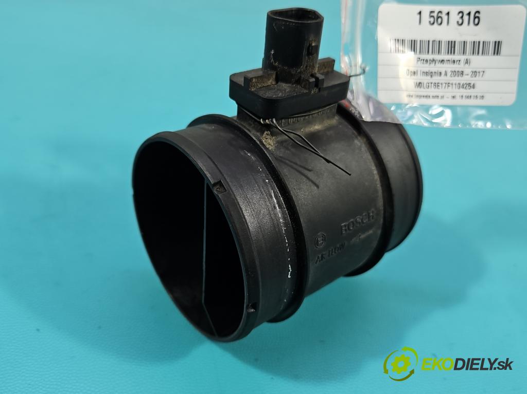 Opel Insignia A 2008-2017 2.0 cdti 170 HP manual 125 kW 1956 cm3 4- průtokoměr: 0281002912 (Váha vzduchu)