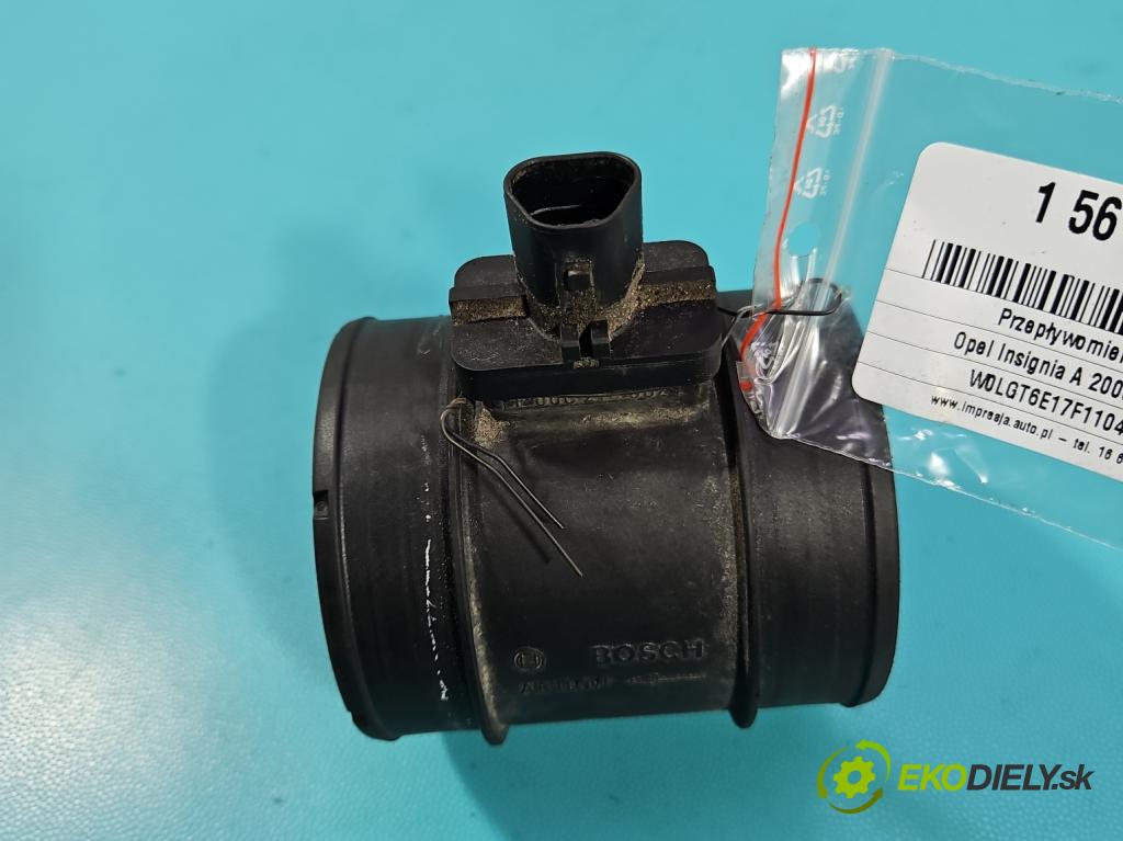 Opel Insignia A 2008-2017 2.0 cdti 170 HP manual 125 kW 1956 cm3 4- průtokoměr: 0281002912 (Váha vzduchu)