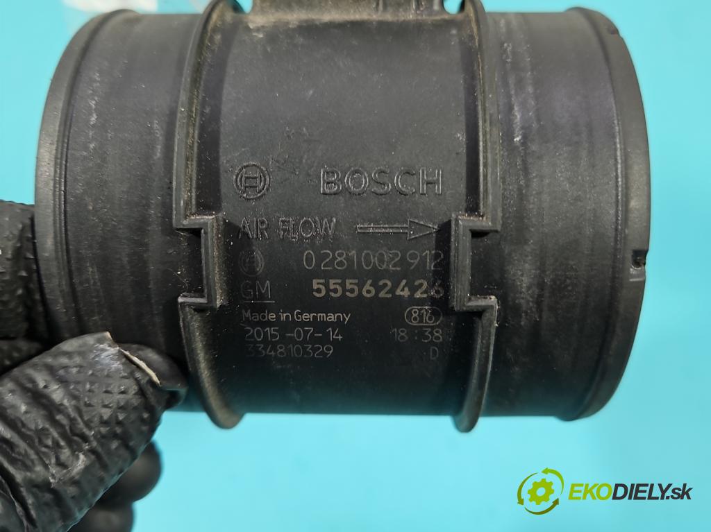 Opel Insignia A 2008-2017 2.0 cdti 170 HP manual 125 kW 1956 cm3 4- průtokoměr: 0281002912 (Váha vzduchu)