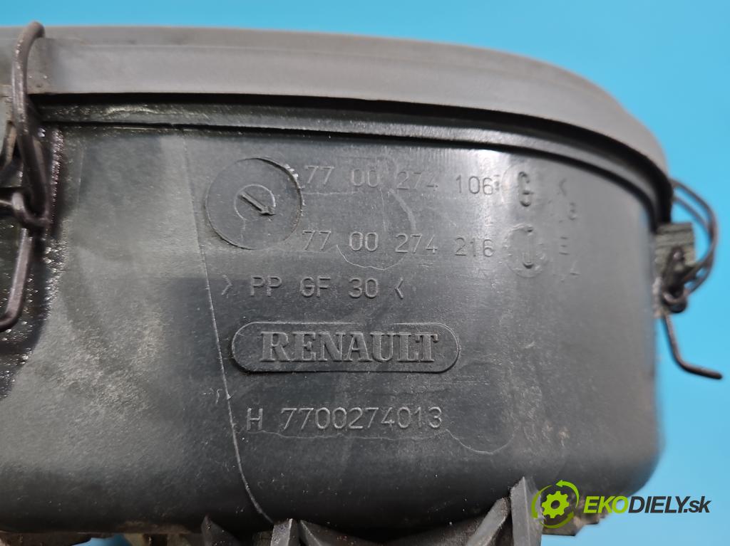 Dacia Logan I 2005-2014 1.4 8V 75 HP manual 55 kW 1390 cm3 4- obal filtra vzduchu 7700274216 (Obal vzduchového filtra)