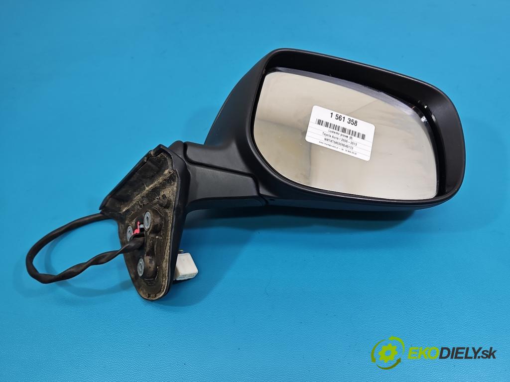 Toyota Auris I 2006-2013 1.3 vvti 99 HP manual 73 kW 1329 cm3 5- zrkadlo pravé  (Kľučka dverí ostatné)