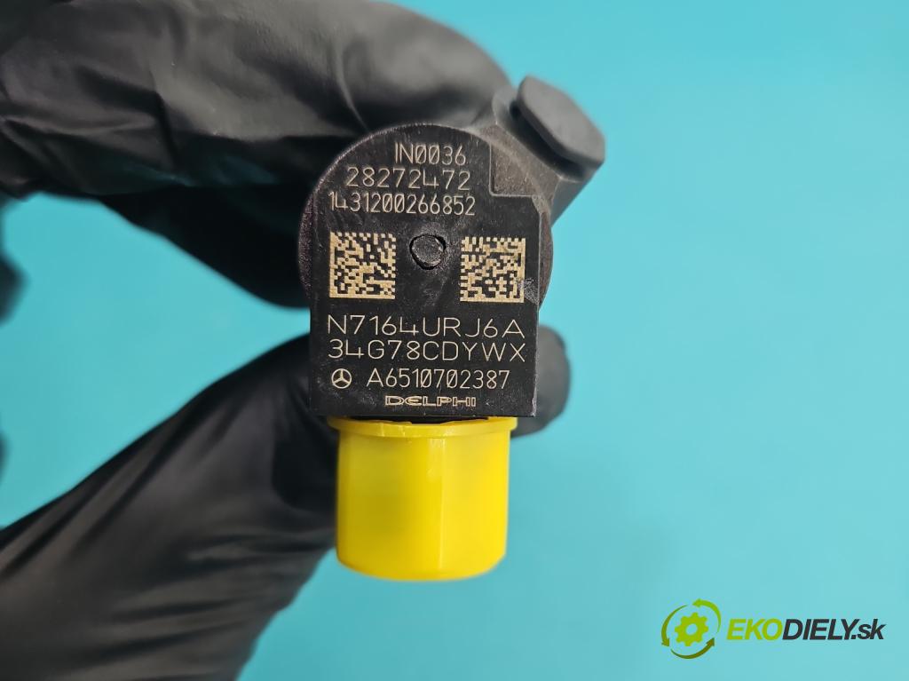 Mercedes B W246  2011-2018 2.1 cdi 136hp automatic 100 kW 2143 cm3 5- vstřikovač 28272472 (Vstřikovač paliva)