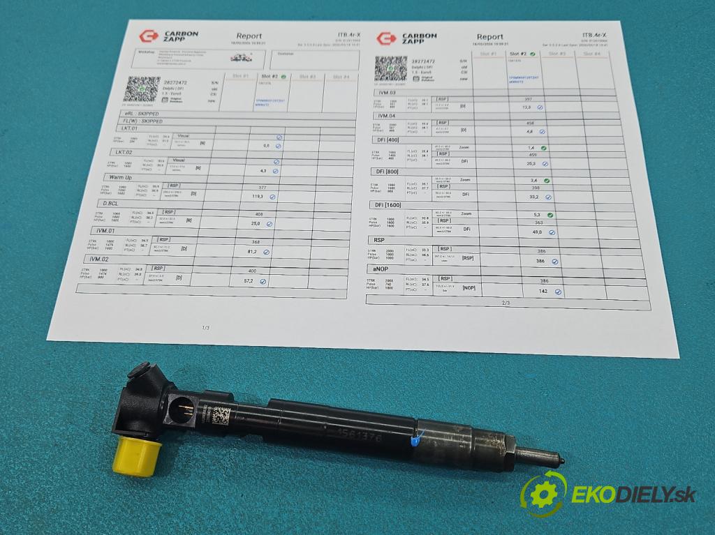 Mercedes B W246  2011-2018 2.1 cdi 136hp automatic 100 kW 2143 cm3 5- vstřikovač 28272472 (Vstřikovač paliva)